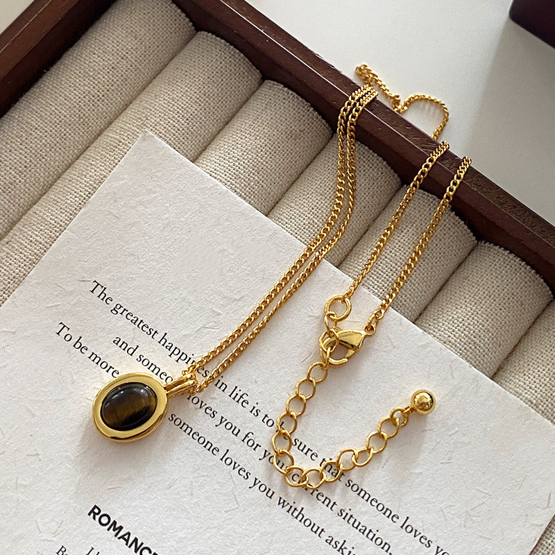 Wholesale Sunflower Natural Stone Alloy Necklaces